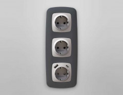 Лицевая панель розетки AMBRELLA VOLT OP4100