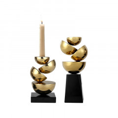 Подсвечник ArtHomeDecor FRAGMENT 6933 L GOLD  BLACK