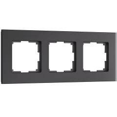 Рамка Werkel Senso на 3 поста черный, стекло soft-touch W0033108 4690389200434