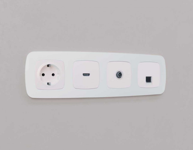 Лицевая панель розетки AMBRELLA VOLT OP2060