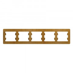 Рамка 5-постовая Systeme Electric Glossa дуб GSL000505