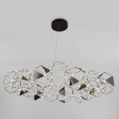 Подвесная светодиодная люстра Eurosvet Uma 90369/15 черный жемчуг