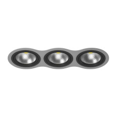 Комплект из светильника и рамки Lightstar Intero 111 (217939+217907+217907+217907) i939070707