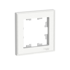Рамка 1-постовая Systeme Electric AtlasDesign Art белая ATN200101