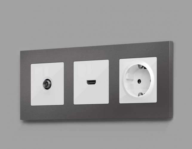 Лицевая панель ТВ-розетки AMBRELLA VOLT AP1130