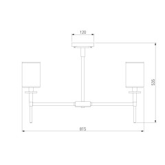 Подвесная люстра Eurosvet Brielle 60132/8 хром