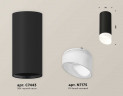 Комплект накладного светильника Ambrella light Techno Spot XS7443017 SBK/FR черный песок/белый матовый (C7443, N7175)