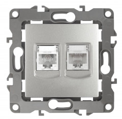 Розетка комбинированная RJ45+RJ11 ЭРА 12 12-3109-03 Б0018250