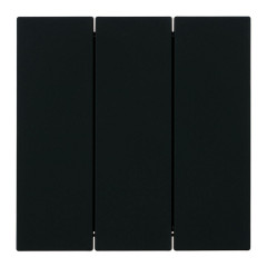 Выключатель 3-клавишный (механизм), Stekker, 250В, 10А Мия, RSW10-3108-05, черный бархат 50444