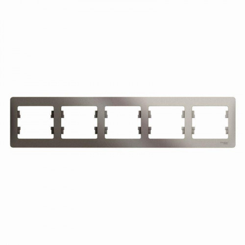 Рамка 5-постовая Systeme Electric Glossa платина GSL001205