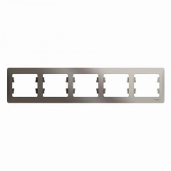 Рамка 5-постовая Systeme Electric Glossa платина GSL001205