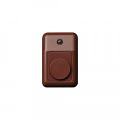 Кнопка звонка Liregus Retro с подсветкой коричневый омбре 28-673