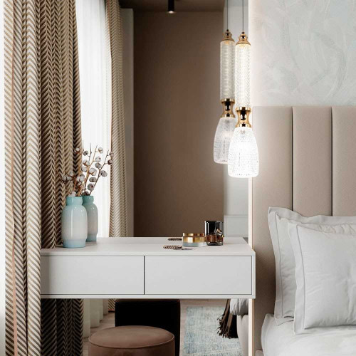 Подвесной светодиодный светильник Modelux Modestyle MS.89118.1 GD