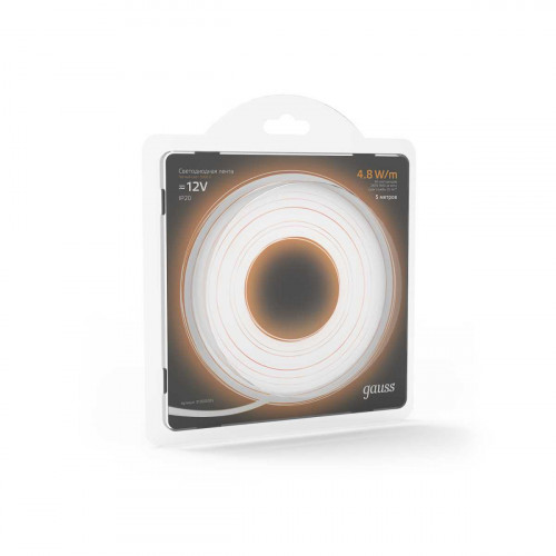 Светодиодная лента Gauss 4,8W/m 60LED/m 2835SMD теплый белый 5M 312000105