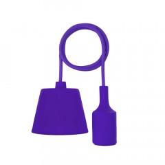 Патрон E27 силиконовый со шнуром 1 м фиолетовый REXANT 11-8887