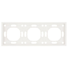 Рамка 3-постовая Stekker Эмили белый фарфор PFR00-5003-01 49886