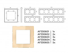 Рамка AMBRELLA VOLT AF330602
