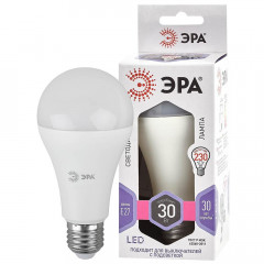 Лампа светодиодная ЭРА E27 30W 6000K матовая LED A65-30W-860-E27 Б0048017