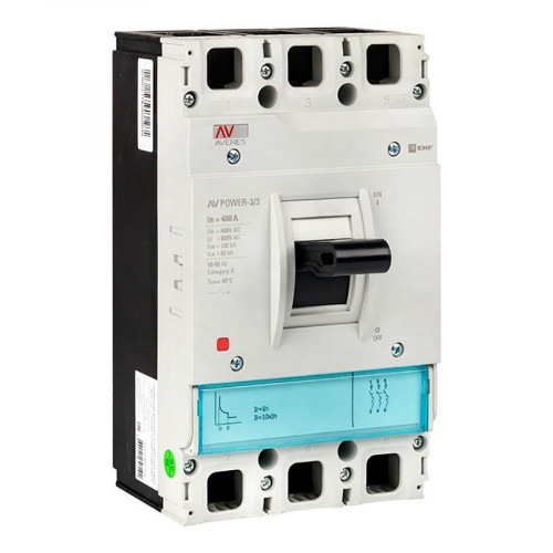 Автоматический выключатель AV POWER-3/3 400А 100kA TR EKF AVERES mccb-33-400H-TR-av