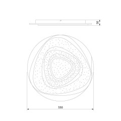 Потолочный светодиодный светильник Eurosvet Siluet 90115/6 белый