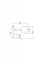 Бра Freya Sphirity FR5376WL-02B