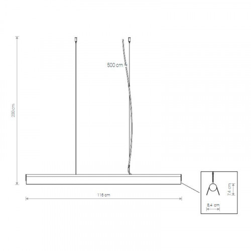 Подвесной светодиодный светильник Nowodvorski Cameleon A Led 8451