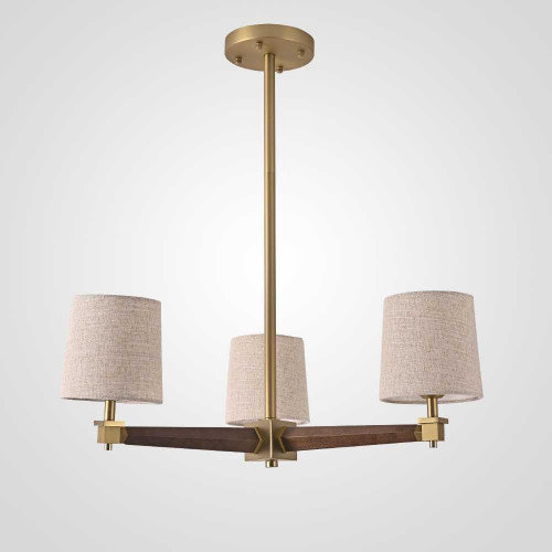 Подвесная люстра Imperium Loft Jorgenson D70 Beige/Dark Wood 203576-26