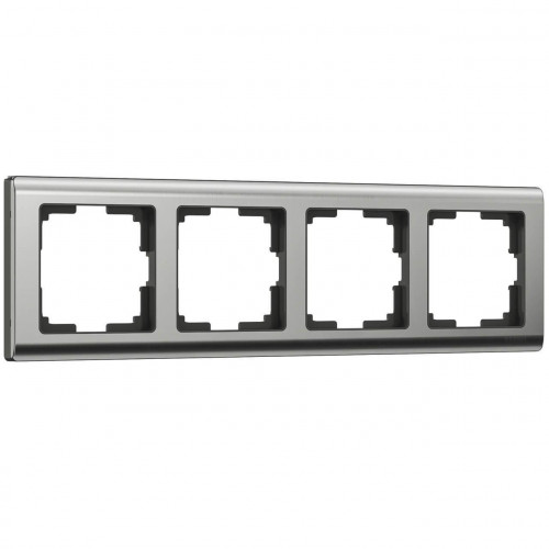 Рамка на 4 поста Werkel Metallic глянцевый никель W0041602 4690389159046