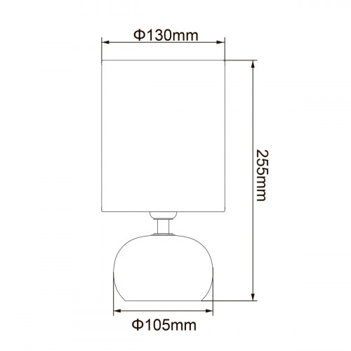 Настольная лампа Uniel UML-B307 E14 Silver/White UL-00012423