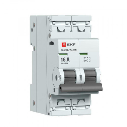 Выключатель нагрузки 2P 16А ВН-63N EKF PROxima S63216