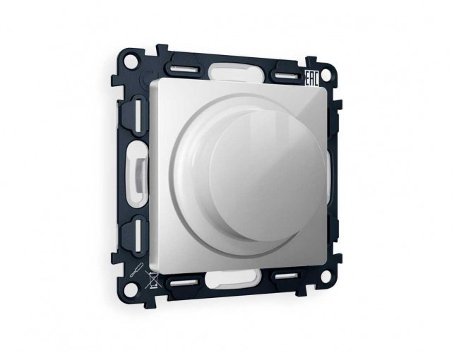 Комплект механизма светорегулятора универсального AMBRELLA VOLT ALFA Серебро глянец 25-600W/LED 5-300W QUANT (AP4055, VM136) MA405510