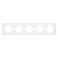 Рамка 5-постовая Stekker Эмили белый фарфор PFR00-5005-01 49888