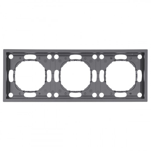 Рамка STEKKER, PFR00-5003-10 3-местная, серия Эмили, платиново-серый, soft touch 49964