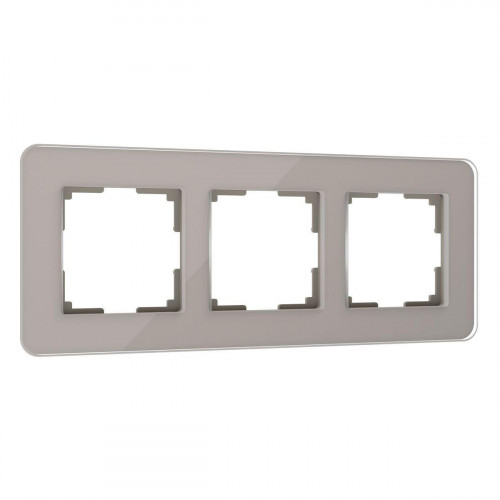 Рамка Werkel Elite на 3 поста дымчатый W0032417 4690389180750