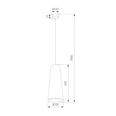 Подвесной светильник TK Lighting 10085 Zing