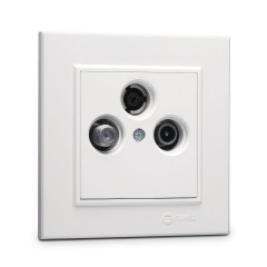 Розетка тv-r-sat проходная 4 db Makel Karea 56001067