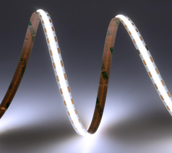 Лента светодиодная ELFLED 600COB диодов, 24В, 5м, ширина 8мм, белый 6500-7000К ELFLED-600COB-8-w6K-24