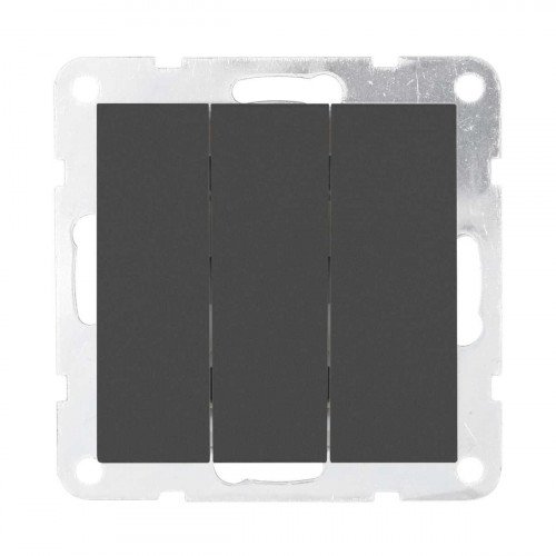 Выключатель 3-кл. LK Studio 16 A, 250 B (черный бархат) LK80, 842108-1