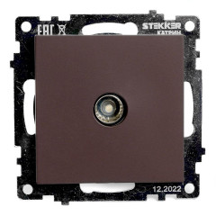 ТВ-розетка RJ-45 Stekker Катрин шоколад GLS00-7108-04 49024