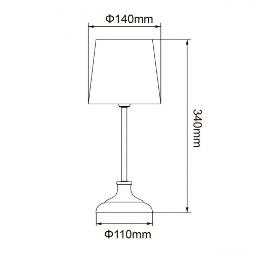 Настольная лампа Uniel UML-B309 E14 Chrome/Dark Blue UL-00012426