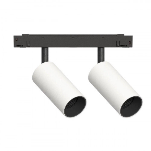 GRAFFIT Трековый светильник TWIN-SPOT LED 48В 2x6Вт 4000К CRI90 15° NO-DIM белый песок