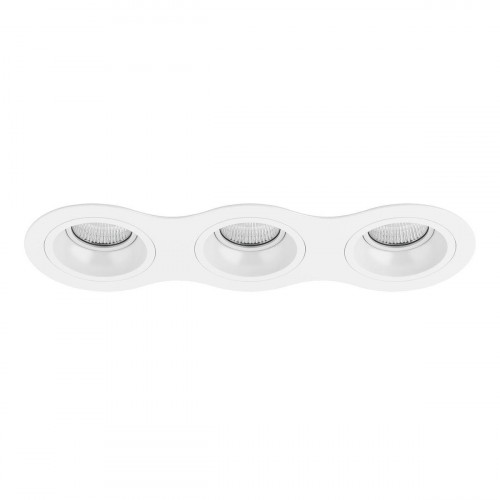 Комплект из светильников и рамки Lightstar Domino Round (214636+214606+214606+214606) D636060606