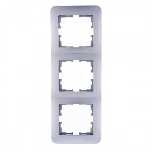 Рамка 3-ая вертикальная Lezard Karina Life серебро 708-4300-153