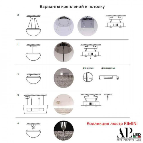 Потолочный светодиодный светильник Arte Perfetto Luce Rimini S504.0.60.E.3000