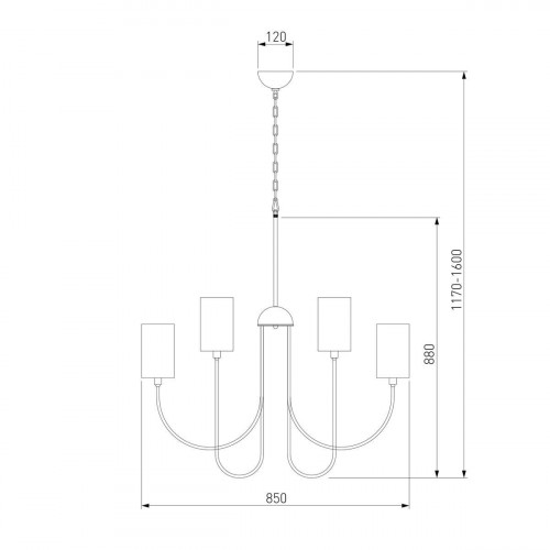 Подвесная люстра Eurosvet Abbey 60164/10 латунь