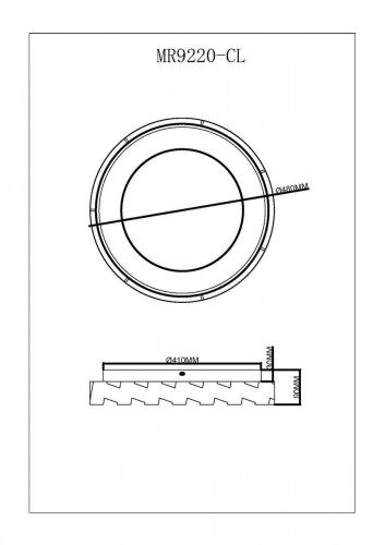 Потолочный светодиодный светильник MyFar Ceiling Leda MR9220-CL