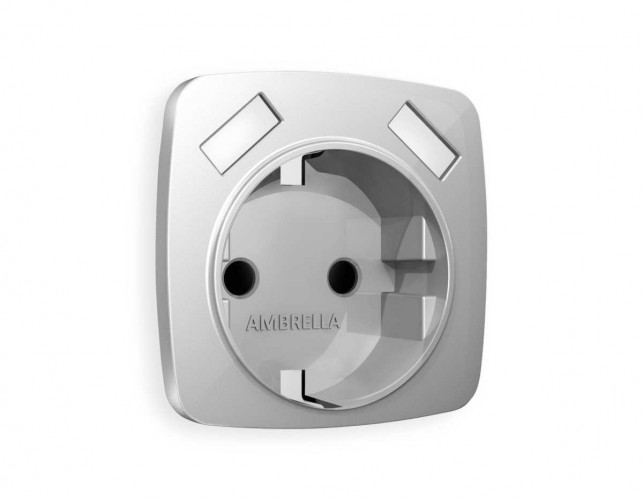 Лицевая панель розетки AMBRELLA VOLT OP4090