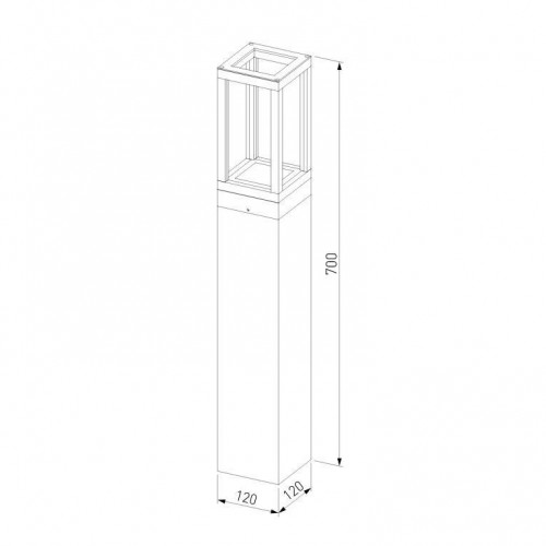 Уличный светодиодный светильник Elektrostandard Frame 1529 Techno Led серый a051860