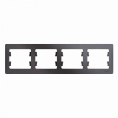 Рамка 4-постовая Systeme Electric Glossa графит GSL001304