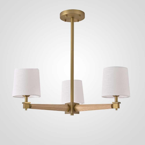 Подвесная люстра Imperium Loft Jorgenson D70 White/Light Wood 203578-26